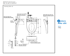 NẮP BÀN CẦU ĐIỆN TỬ WASHLET C5 / TCF24460AAA