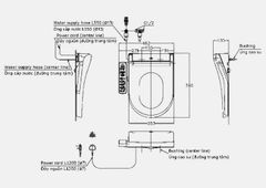 NẮP BÀN CẦU ĐIỆN TỬ WASHLET S2 / TCF33320GAA