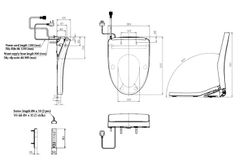 NẮP BÀN CẦU ĐIỆN TỬ WASHLET S7 ( TCF4911Z )
