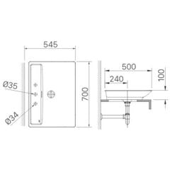 CHẬU LAVABO ĐẶT BÀN CERAFINE INAX AL-S630V