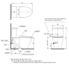 BÀN CẦU ĐIỆN TỬ TOTO CS302DW14