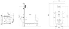 BÀN CẦU TREO TƯỜNG AC-952VN