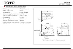 BÀN CẦU ĐIỆN TỬ TOTO C971-TCF 9433A