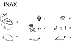 BÀN CẦU 1 KHỐI INAX AC-989VN