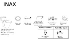 BÀN CẦU 1 KHỐI INAX AC-900VRN