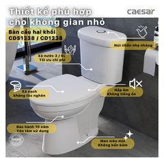 BÀN CẦU 2 KHỐI CAESAR CD1338/ CDS1338