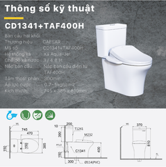 BÀN CẦU ĐIỆN TỬ CD1341 + TAF400H