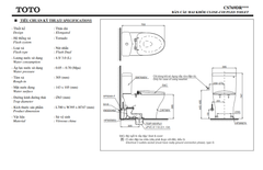BÀN CẦU ĐIỆN TỬ TOTO CS769CDRW12