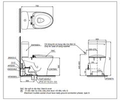 BÀN CẦU ĐIỆN TỬ TOTO CS769DRW16