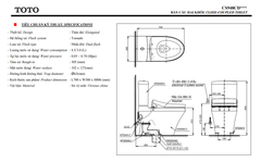 BÀN CẦU ĐIỆN TỬ TOTO CS948CDW12