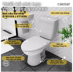 BÀN CẦU 2 KHỐI CAESAR CT1325/ CTS1325