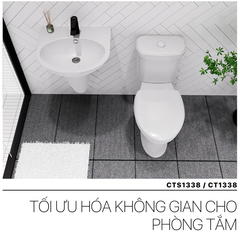 BÀN CẦU 2 KHỐI CAESAR CPT1338/ CTS 1338