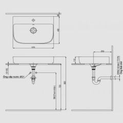 CHẬU LAVABO ĐẶT BÀN INAX AL-632V