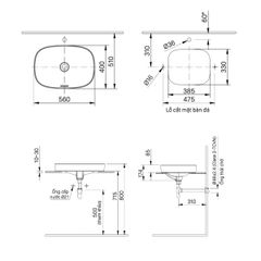 CHẬU LAVABO ĐẶT BÀN INAX AL-642V