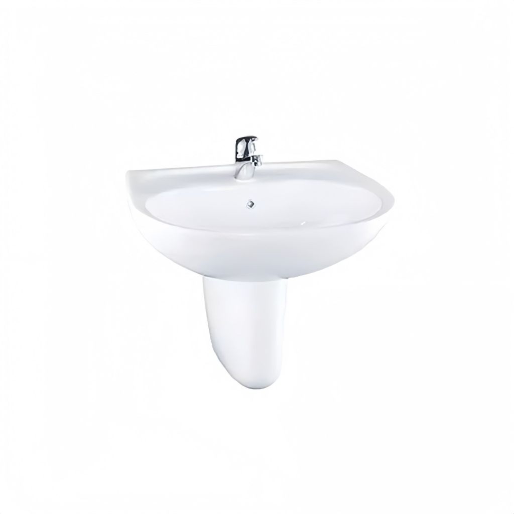 CHẬU LAVABO TRÈO TƯỜNG TOTO LHT240CS CHÂN LỬNG