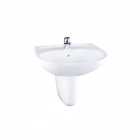 CHẬU LAVABO TRÈO TƯỜNG TOTO LHT240CS CHÂN LỬNG
