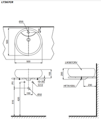 CHẬU ĐẶT BÀN TOTO LT367CR