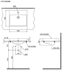CHẬU ĐẶT BÀN TOTO LT710CSR