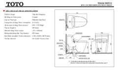 BÀN CẦU ĐIỆN TỬ TOTO MS636CDRW12