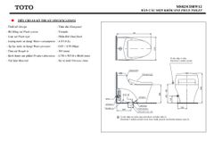 BÀN CẦU ĐIỆN TỬ TOTO MS823CDRW12