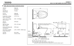 BÀN CẦU ĐIỆN TỬ TOTO MS885DW11