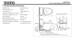 BÀN CẦU ĐIỆN TỬ TOTO MS887CRW12
