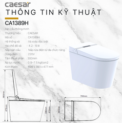 BÀN CẦU ĐIỆN TỬ CAESAR CA1389H