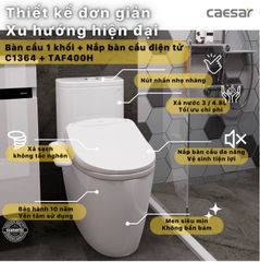 BÀN CẦU ĐIỆN TỬ C1364F + TAF400H
