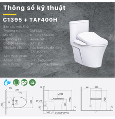 BÀN CẦU ĐIỆN TỬ C1395F + TAF400H