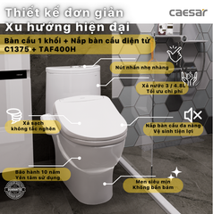 BÀN CẦU ĐIỆN TỬ C1375F + TAF400H