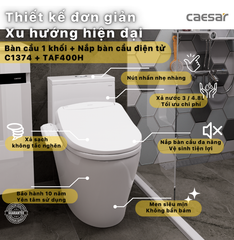 BÀN CẦU ĐIỆN TỬ C1374F + TAF400H