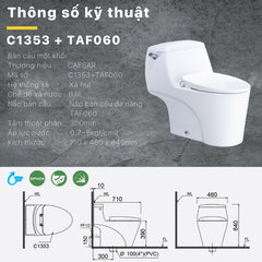 BÀN CẦU THÔNG MINH C1353F + TAF060