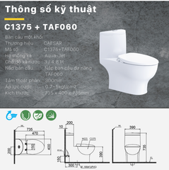 BÀN CẦU THÔNG MINH C1375F + TAF060
