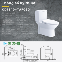 BÀN CẦU THÔNG MINH CD1340 + TAF060
