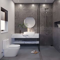 BÀN CẦU MỘT KHỐI V68
