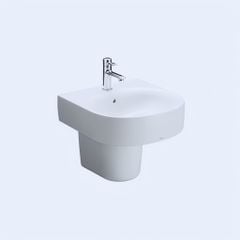 CHẬU LAVABO TRÈO TƯỜNG TOTO LHT766CR CHÂN LỬNG