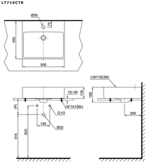 CHẬU ĐẶT BÀN TOTO LT710CTR