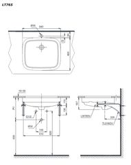 CHẬU LAVABO ÂM BÀN TOTO LT765