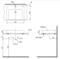 CHẬU ĐẶT BÀN TOTO LT951C