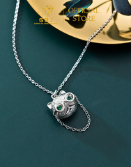 Dây Chuyền Mặt Mèo Đeo Kính Dễ Thương Chuẩn Bạc 925 - GBJ49478 - Gia Bảo Jewelry