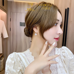 Hoa Tai Bạc khoen Vuông Viên Chủ Kim Cương Nhân Tạo 6Li3 Đã Xi Bạch Kim (Chốt bấm), Lớp Xi Cao Cấp Bền Đẹp - Tặng Túi Xách Cao Cấp - Sự Lựa Chọn Đẳng Cấp Cho Phái Đẹp - GBJ50430 - Gia Bảo Jewelry