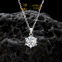 Dây Chuyền Mặt Tròn Thanh Lịch Chuẩn Bạc 925 - GBJ47518-47519 - Gia Bảo Jewelry (Có Xi Kim)