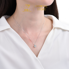 Dây Chuyền Mặt Tròn Thanh Lịch Chuẩn Bạc 925 - GBJ47518-47519 - Gia Bảo Jewelry (Có Xi Kim)