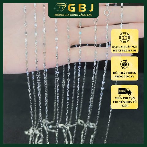 Dây Chuyền Bạc Trẻ Trung DC10 Thiết Kế Đơn Giản, Nhẹ Nhàng, Phong Cách Unisex (X.I K.I.M) - GBJ48790 - Gia Bảo Jewelry