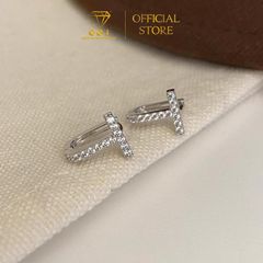 Bông Tai Nữ Chữ T - GBJ50838 - Gia Bảo Jewelry