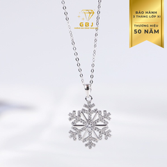 Dây Chuyền Mặt Hoa Tuyết Lấp Lánh-GBJ49925 -Gia Bảo Jewelry