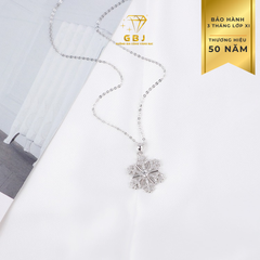 Dây Chuyền Mặt Hoa Tuyết Lấp Lánh-GBJ49925 -Gia Bảo Jewelry