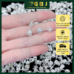 Hoa Tai Bạc Hình Nồi (X.I K.I.M )(chốt đẩy) Thiết Kế Tinh Xảo , Tỉ Mỉ , Phong Cách Unisex - GBJ56999 - Gia Bảo Jewelry