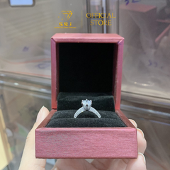 Nhẫn Viền Đôi 6 Chấu Đá 6li5 (Freesize 10 -14) Chuẩn Bạc 925 - GBJ49428 - Gia Bảo Jewelry