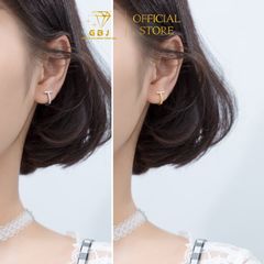 Bông Tai Nữ Chữ T - GBJ50838 - Gia Bảo Jewelry